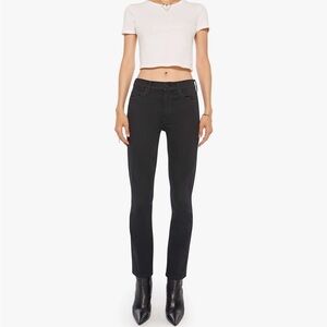 MOTHER Black Straight Leg Women's Jeans